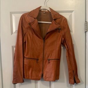 Jacket soft Leather Women's Brown Leather Jacket